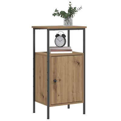 vidaXL Nočné stolíky 2 ks dub artisan 41x31x80 cm kompozitné drevo
