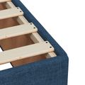vidaXL Posteľ boxspring s matracom Modrá 160 x 200 cm Látka