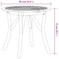 vidaXL Záhradný stôl Ø 85 cm akáciový masív