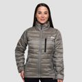 Dámska bunda Puffer Vetiver/Black - GymBeam, veľkosť XL, veľkosť oblečenia XL