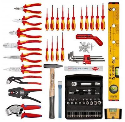 Knipex, 00 21 06, Základný kufr s náradím - elektro+