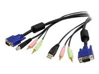 6ft 4-v-1 USB VGA KVM Switch kábel - USBVGA4N1A6