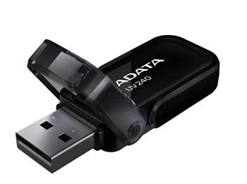 ADATA Flash disk UV240 64GB / USB 2.0 / čierna Flashdisk, 64GB, USB 2.0, čierny