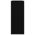 vidaXL Komoda čierna 91x29,5x75 cm spracované drevo