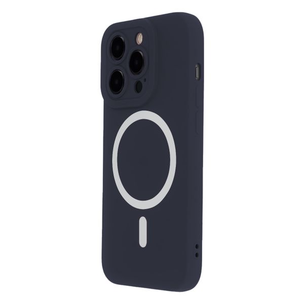 Silikónové mäkké Mag puzdro pre iPhone 13 6,1" tmavomodrá