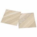 vidaXL Samo-lepiace podlahové dosky Béžový pruhovaný 30,5 x 30,5 cm
