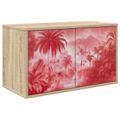 vidaXL Nástenný TV kabinet AACHEN 69 x 33 x 40 cm Dub sonoma