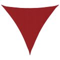 vidaXL Tieniaca plachta, oxford, trojuholníková 4,5x4,5x4,5 m červená