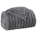 vidaXL Prikrývky na hodenie 6 ks Tmavosivá 240 x 220 cm 8.76 kg Flís