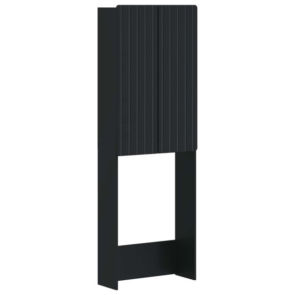 vidaXL Toaletná skriňa ZWOLLE Čierna 66 x 25,5 x 190 cm