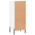 vidaXL Komoda biela 34,5x34x90 cm spracované drevo