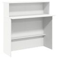 vidaXL Recepčný pult biely 100x50x103,5 cm, umelé drevo