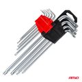 Kľúče TORX dlhé 230 mm 9 ks TKL