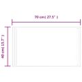 vidaXL LED kúpeľňové zrkadlo 40x70 cm