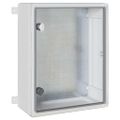 vidaXL Ovládacia skriňa Sivá 47 x 24 x 50 cm ABS plast