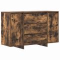 vidaXL Servírovacia skriňa Dymová dub 120 x 41 x 75 cm
