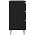 vidaXL Servírovacia skriňa Čierny dub 60 x 35 x 70 cm Kompozitné drevo