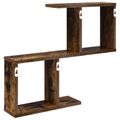 vidaXL Stenná polica Dymový dub 60 x 12 x 50,5 cm Kompozitné drevo