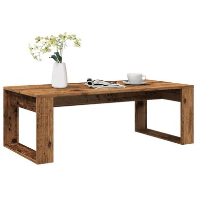 vidaXL Konferenčný stolík staré drevo 102x50x35 cm drevotrieska
