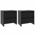 vidaXL Nočné stolíky 2 ks čierne 45x34,5x44,5 cm drevotrieska