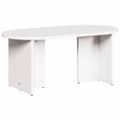 vidaXL Konferenčný stolík Biela 80 x 39,5 x 35 cm Borovicový masív
