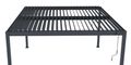 Bioklimatická pergola G21 Austin 4x4 m, antracitová hliníková