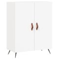 vidaXL Vysoká skrinka biela 69,5x34x180 cm spracované drevo