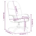 vidaXL Relaxačné kreslo čierne látkové