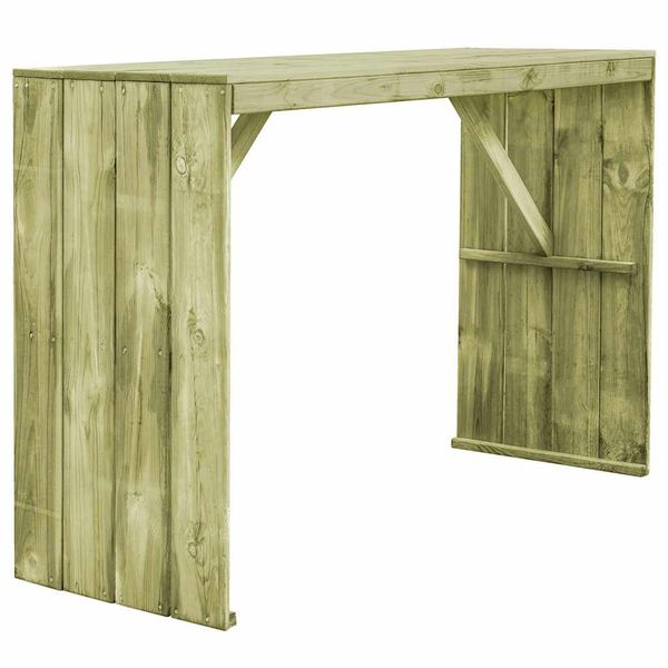 vidaXL Barový stôl 170x60x110 cm, impregnovaná borovica