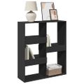 vidaXL Deliaca stena čierna 100x33x115 cm kompozitné drevo