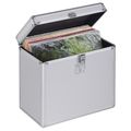 HAMA Hard case, kufrík na 50ks platní, strieborný