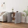 vidaXL Komoda sivý dub sonoma 80x33x70 cm spracované drevo