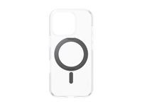 PanzerGlass číry kryt pre Apple iPhone 16 Pro s čiernym MagSafe KickStand 360° stojančekom