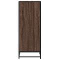 vidaXL Regál na topánky hnedý dub 48x38x97,5 cm spracované drevo