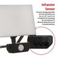LED reflektor EMOS ZS2932 TAMBO so senzorom pohybu, 30 W, 3000 lm, čierny