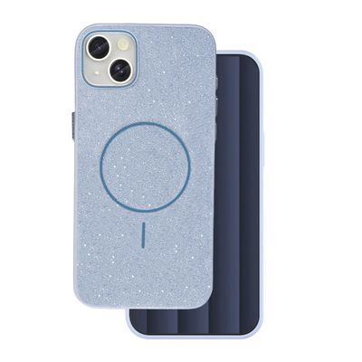 Obal Glitter Thin Mag pre iPhone 17 Air 6,6" modrý
