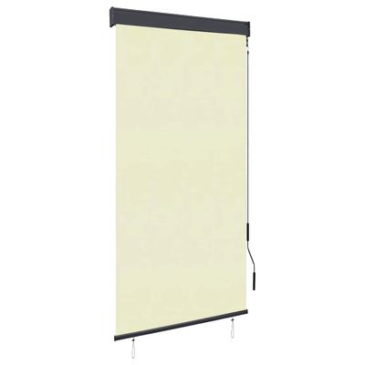 vidaXL Vonkajšia zatemňovacia roleta 80x250 cm krémová
