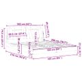 vidaXL Rám postele Viana bez matraca kapučínový 160x200 cm umelá koža
