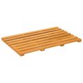 vidaXL Kúpeľňová predložka Hnedá 56 x 37 x 2,5 cm Pevné akáciové drevo