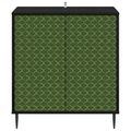 vidaXL Servírovacia skriňa GELEEN Čierny dub 69 x 33 x 76 cm