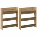 vidaXL Skriňa na topánky 2 ks 85 x 18 x 90 cm Kompozitné drevo