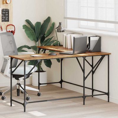 vidaXL Stôl Staré drevo 149 x 149 x 75 cm Kompozitné drevo