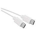 Kábel USB-C 2.0 / USB-C 2.0, EMOS SM7027W, 1 m, biely