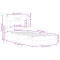 vidaXL Posteľný rám bez matraca dub sonoma 80x200 cm kompozitné drevo