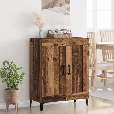 vidaXL Servírovacia skriňa Staré drevo 69,5 x 34 x 90 cm