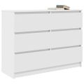 vidaXL Komoda biela 100x35x76 cm kompozitné drevo