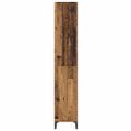 vidaXL Highboard Staré drevo 69,5 x 34 x 180 cm Kompozitné drevo