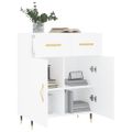 vidaXL Komoda biela 69,5x34x90 cm kompozitné drevo
