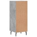 vidaXL Komoda betónovo sivá 34,5x34x90 cm spracované drevo