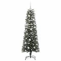 vidaXL Umelý vianočný stromček Zelená 120 cm PVC, plast a oceľ